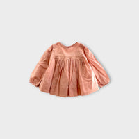Aubrie Pink Pleated Blouse, Size 0