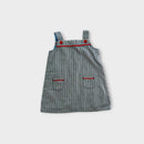 Baby Boden Striped Pinafore Dress, Size 0