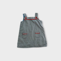 Baby Boden Striped Pinafore Dress, Size 0
