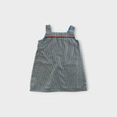 Baby Boden Striped Pinafore Dress, Size 0