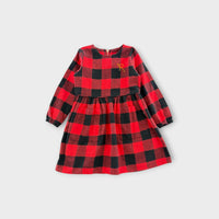 Rock Your Kid Check Flannel Dress, Size 2