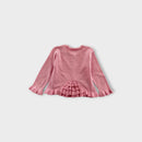 Embroidered Pink Cardigan, Size 1