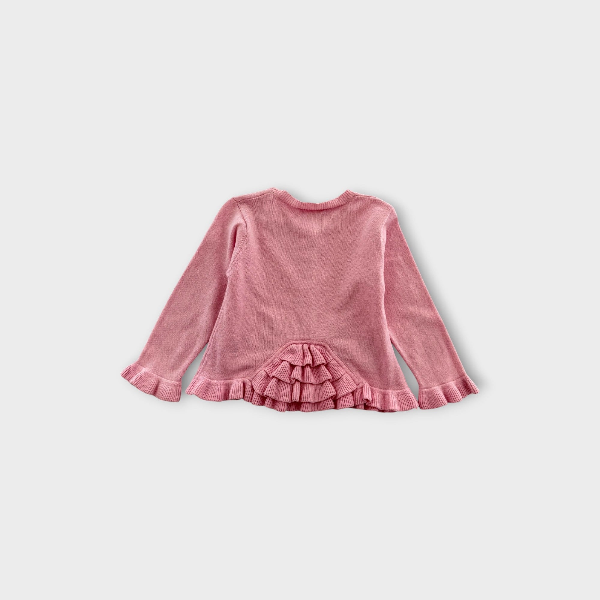 Embroidered Pink Cardigan, Size 1