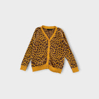 Rock Your Kid Leopard Print Cardigan, Size 5