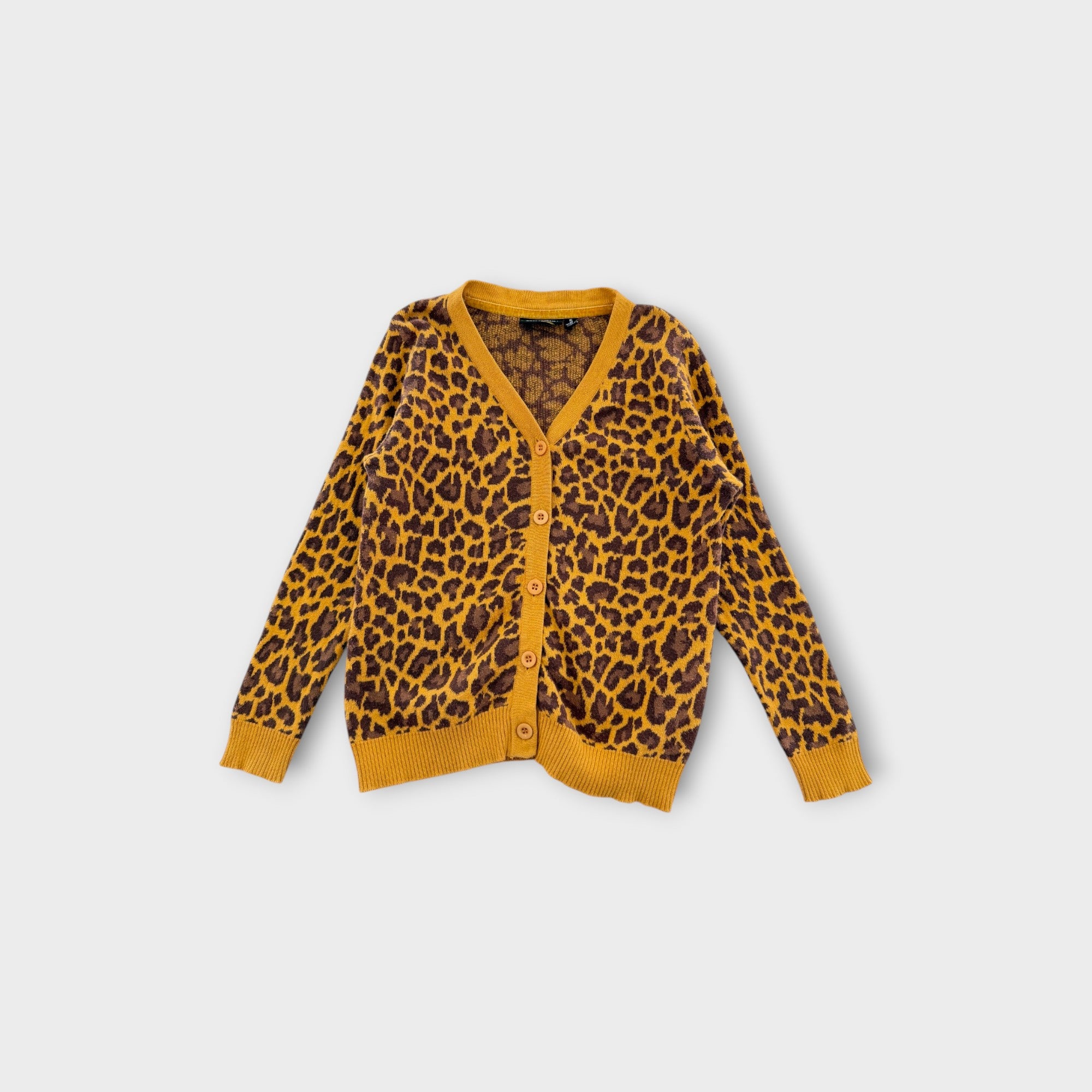 Rock Your Kid Leopard Print Cardigan, Size 5