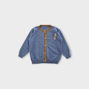 Smurf Knit Cardigan, Size 4-5