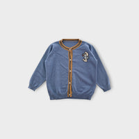 Smurf Knit Cardigan, Size 4-5