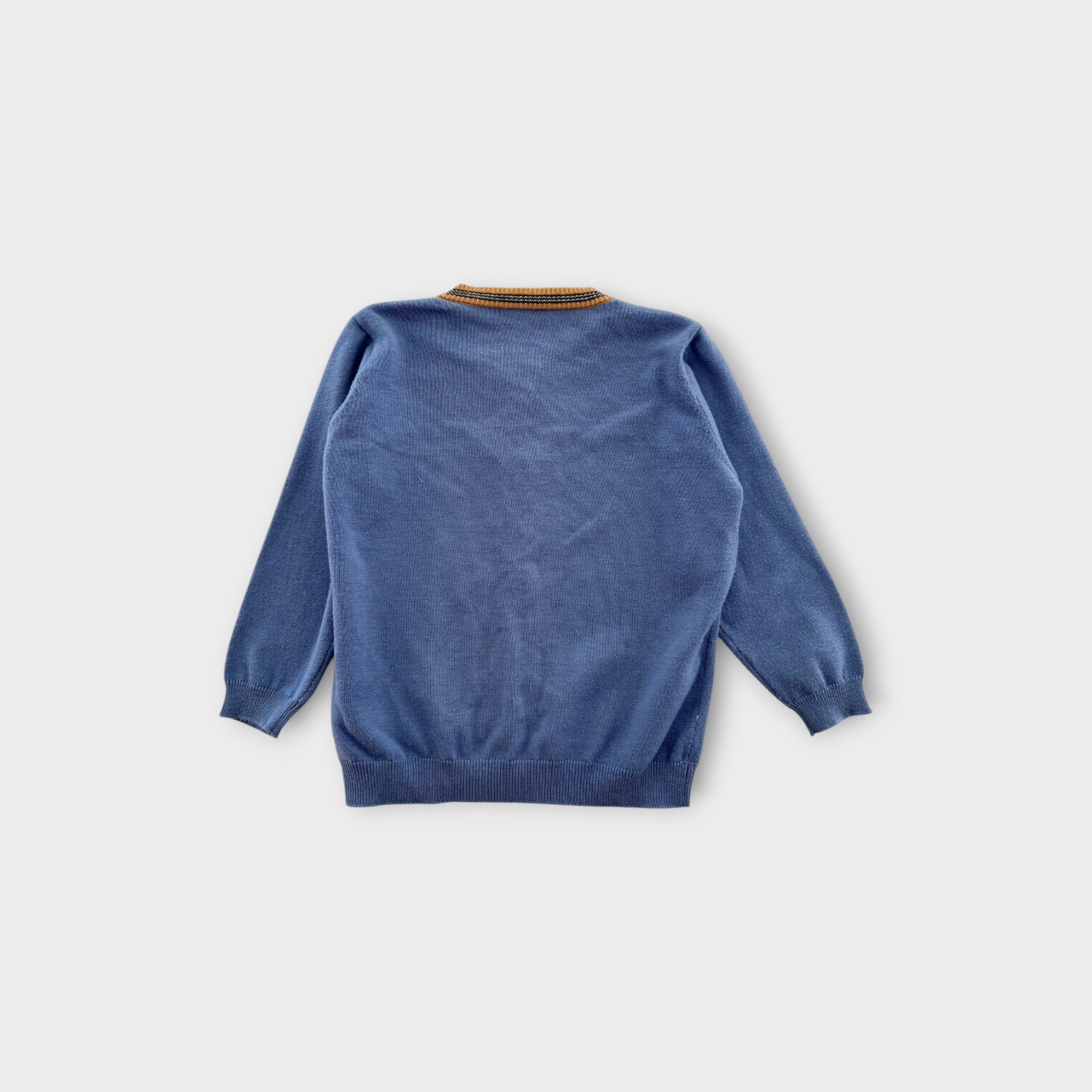 Smurf Knit Cardigan, Size 4-5