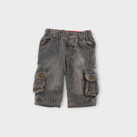 Vintage OshKosh B'Gosh Striped Cargo Jeans, Size 00