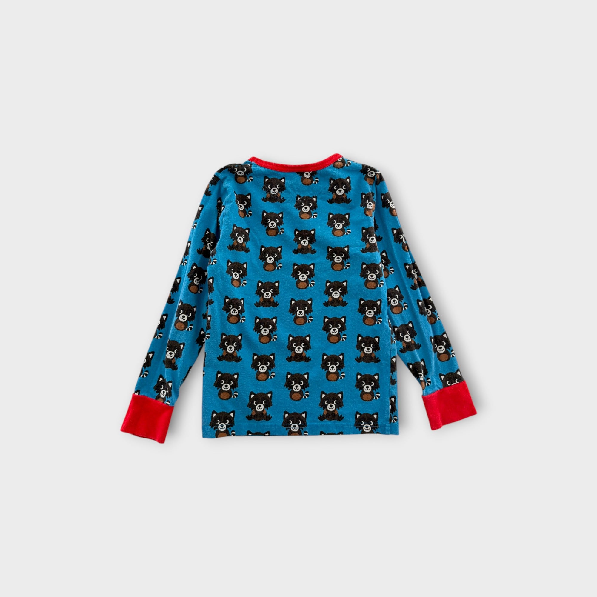 Maxomorra Racoon Print Long Sleeve T-Shirt, Size 7-8
