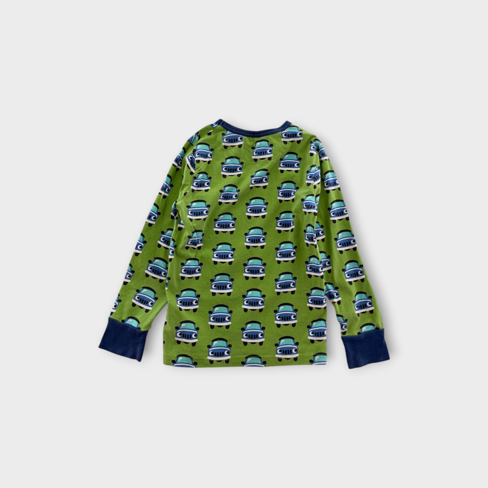 Maxomorra Cars Print Long Sleeve T-Shirt, Size 7-8