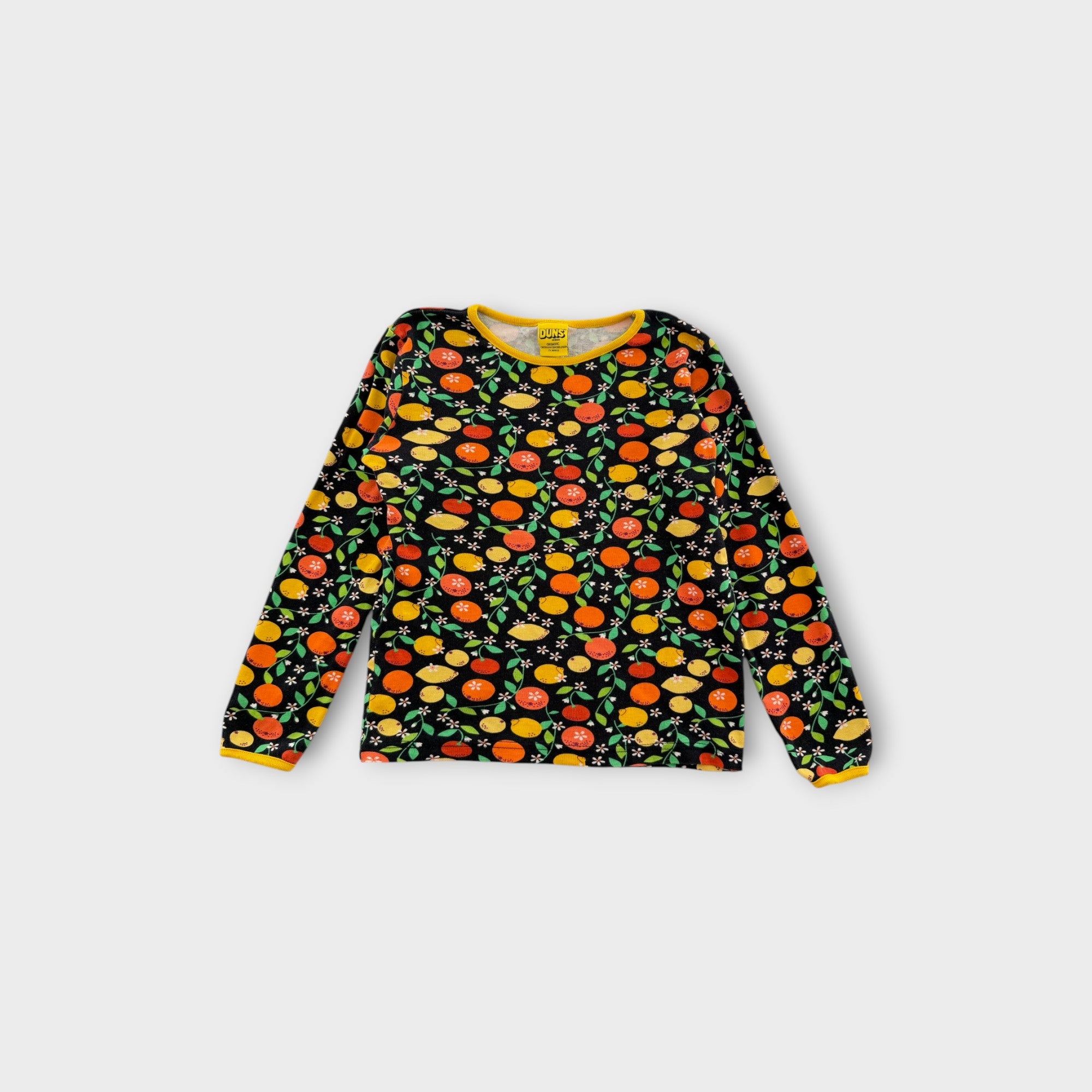 DUNS Citrus Print Long Sleeve T-Shirt, Size 8