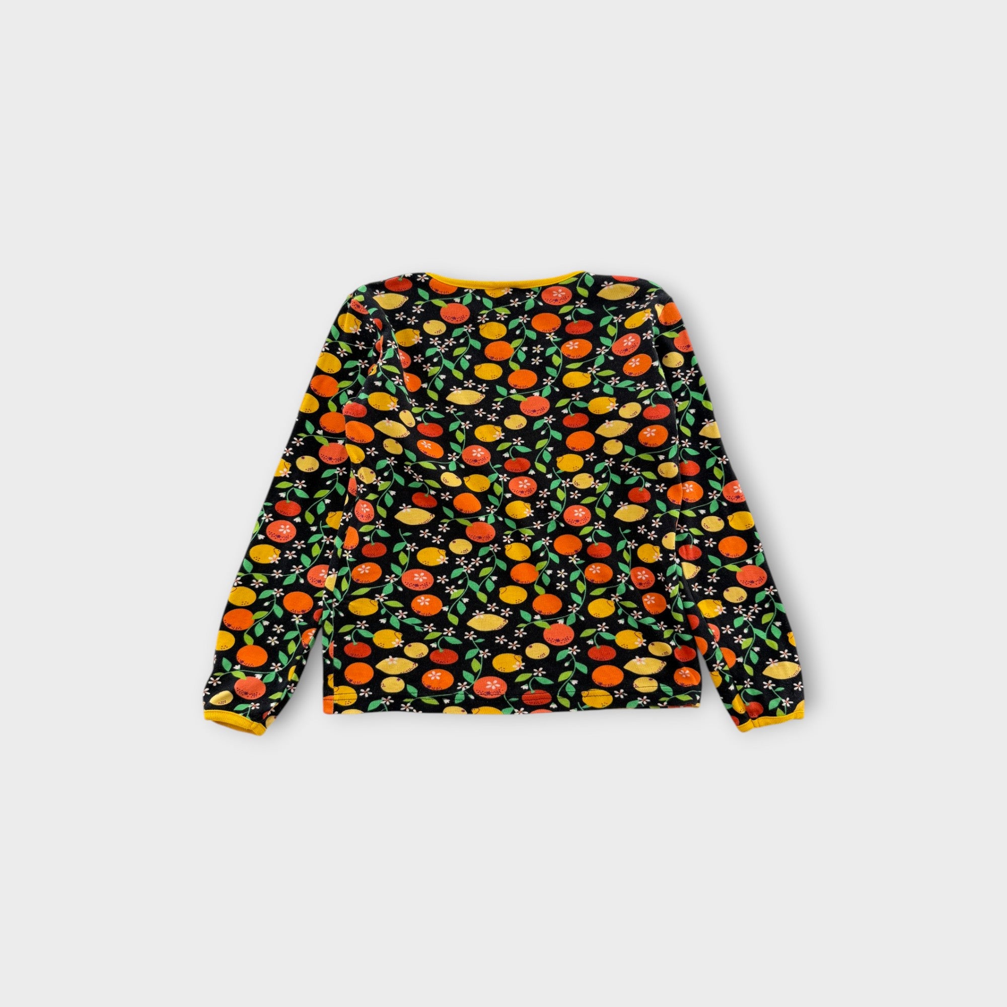 DUNS Citrus Print Long Sleeve T-Shirt, Size 8