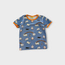 Coddi & Womple Sheep & Sheepdogs Ringer T-Shirt, Size 7