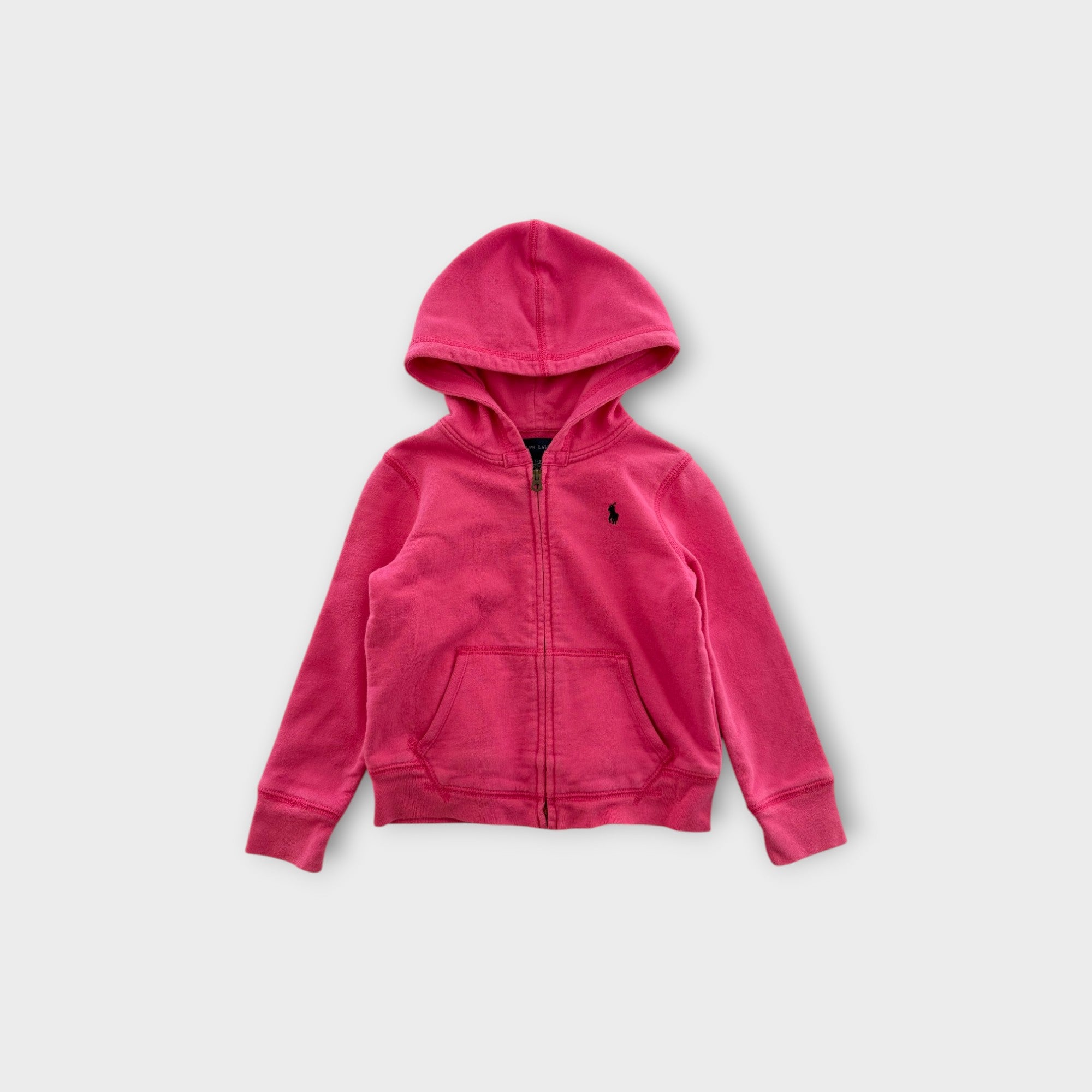 RL Pink Zip-Through Hoodie, Size 3