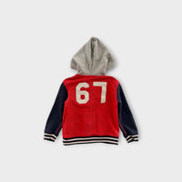 RL Colour-Block Zip-Through Hoodie, Size 3