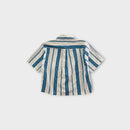 TH Blue & White Striped Shirt, Size 8