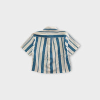 TH Blue & White Striped Shirt, Size 8