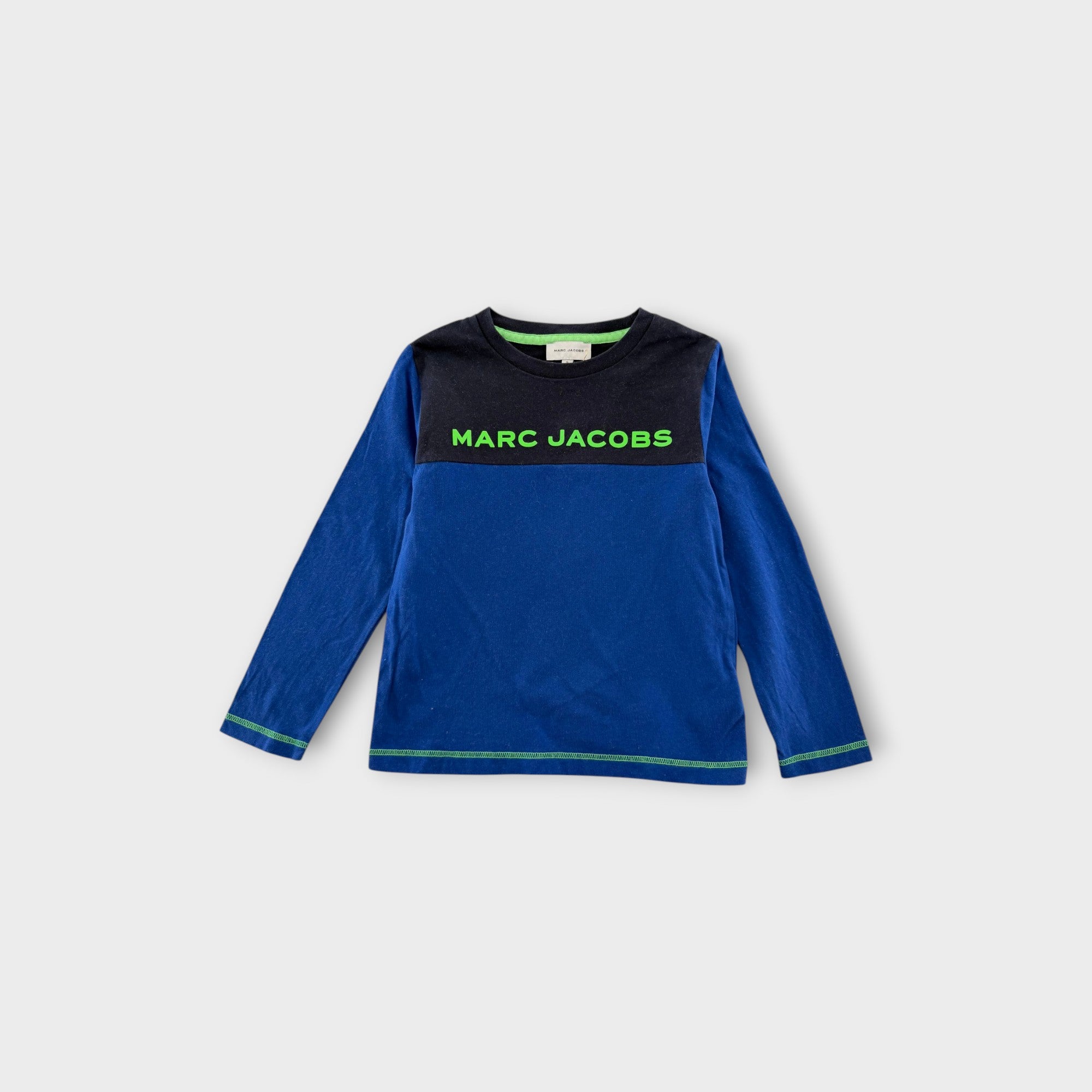 Marc Jacobs Two-Tone Long-Sleeve T-Shirt, Size 6