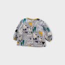 Star Collar Pattern Blouse, Size 2