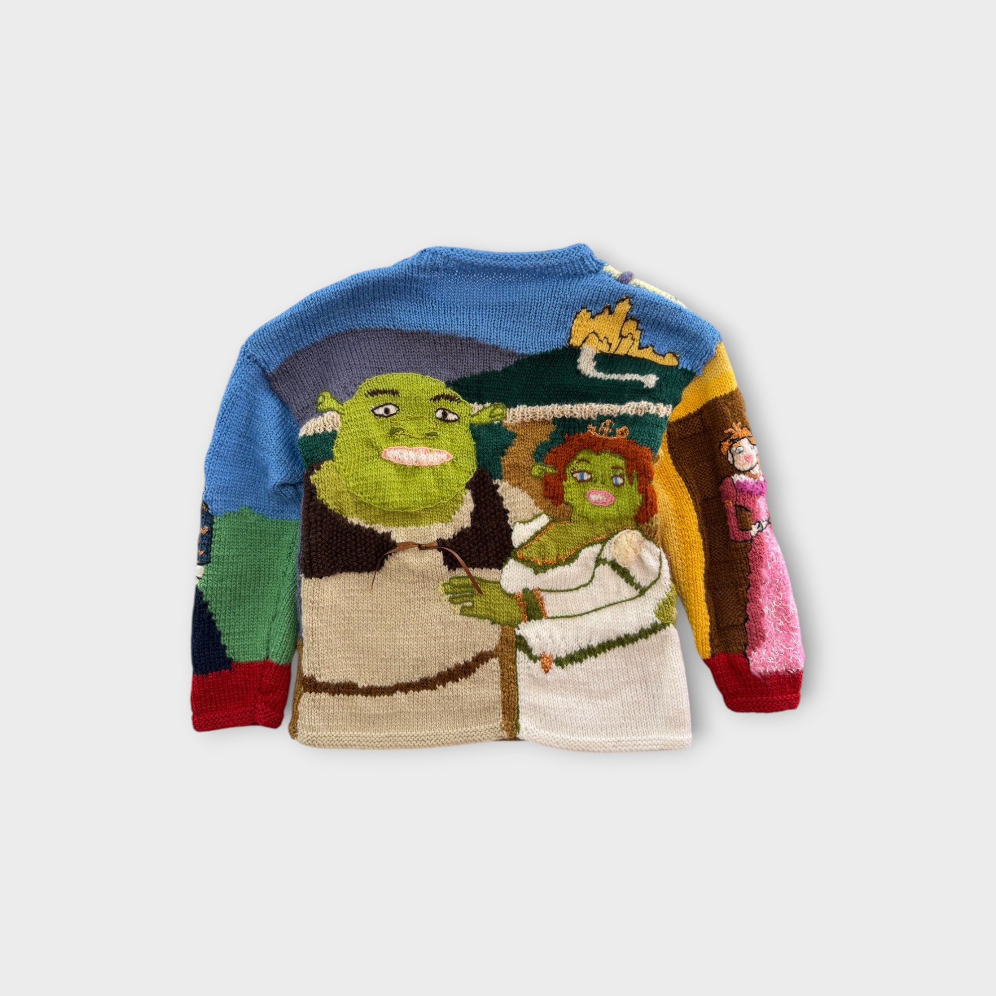 Handmade Shrek Knit Jumper, Size 4