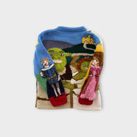 Handmade Shrek Knit Jumper, Size 4