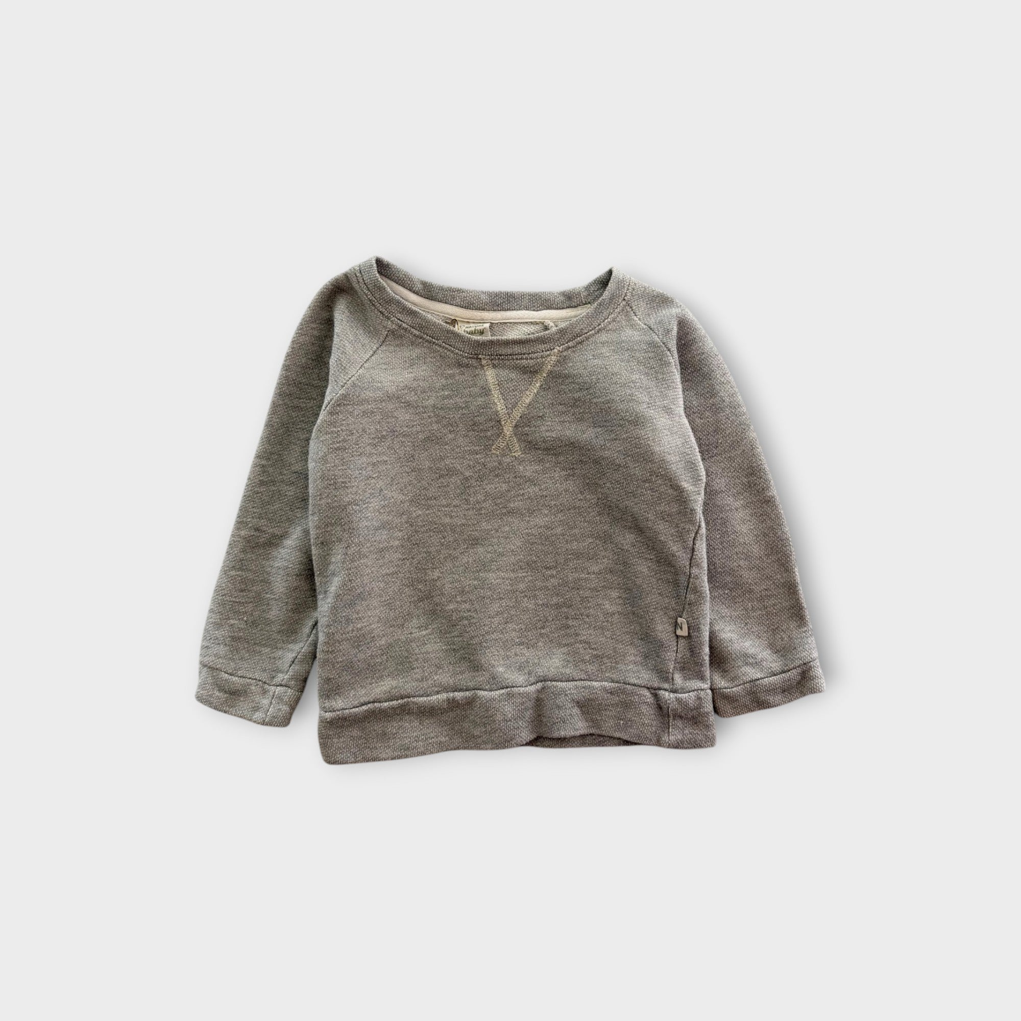 Nature Baby Grey Pullover, Size 2