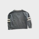 Grey 'P' V-Neck Cardigan, Size 4