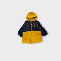 Vintage Two-Tone Zip-Through Hoodie, Size 4