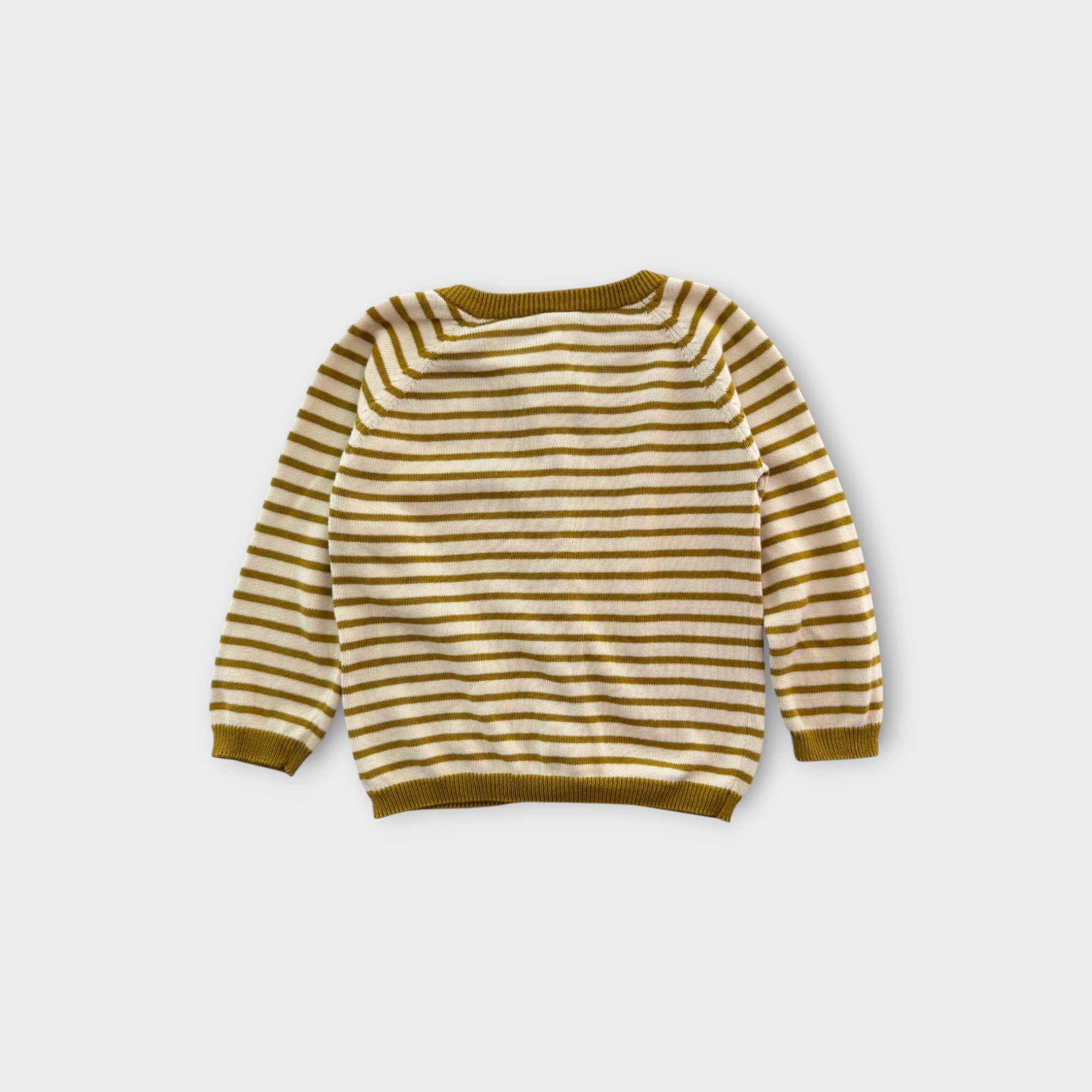 Nature Baby Striped Knit Cardigan, Size 2