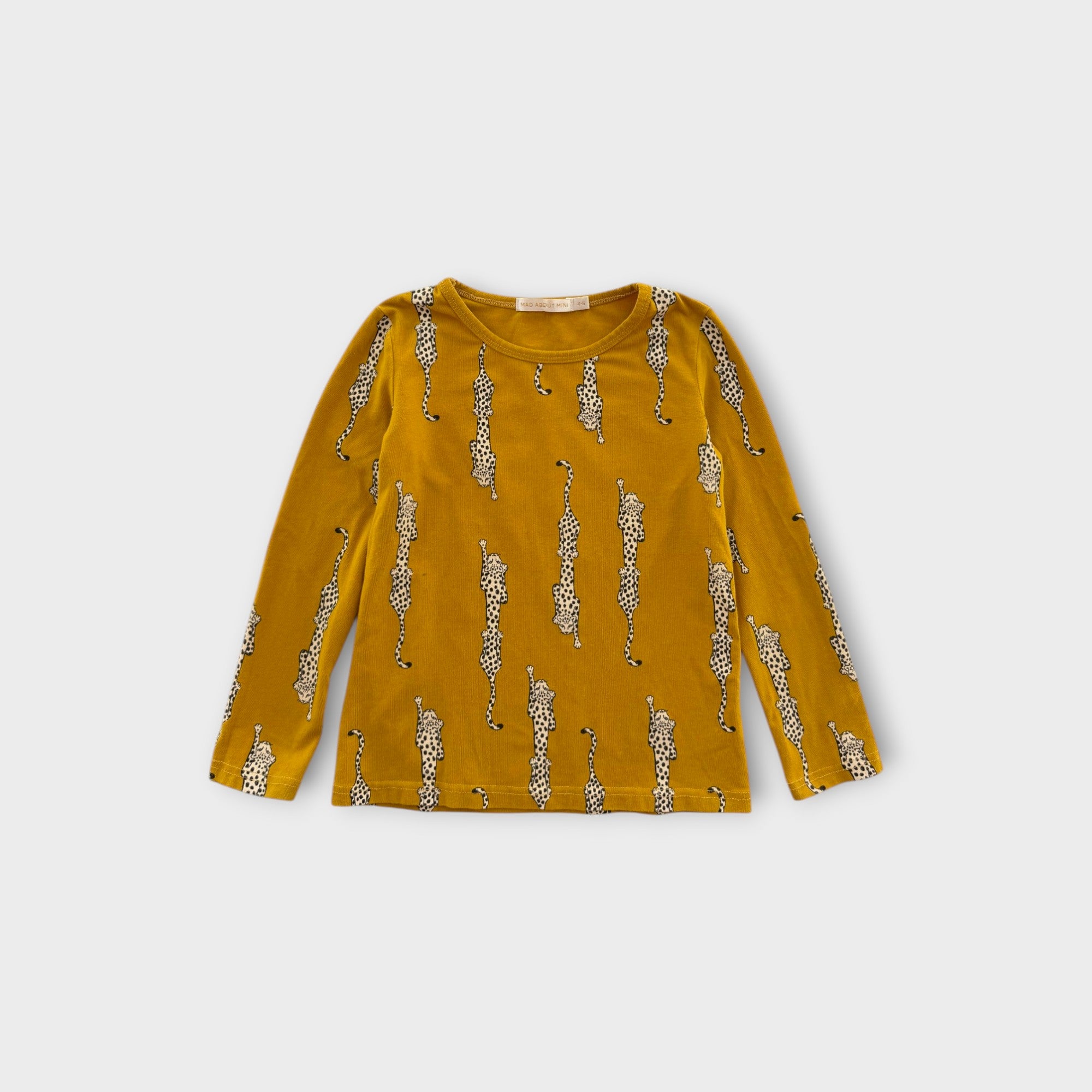 Mad About Mini Leopards Long Sleeve T-Shirt, Size 4
