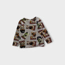 Rock Your Kid Rock & Roll Animals Long Sleeve T-Shirt, Size 3