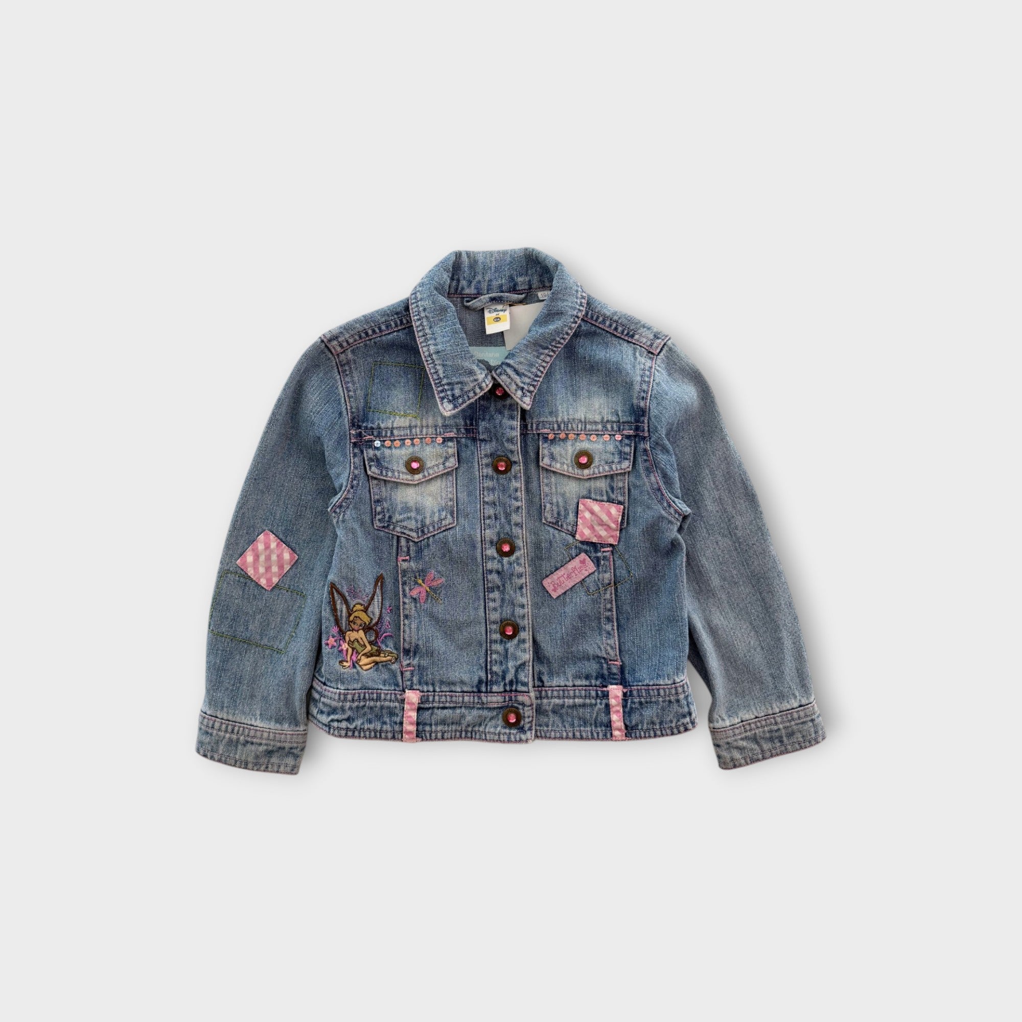 Retro Disney Tinkerbell Denim Jacket, Size 3