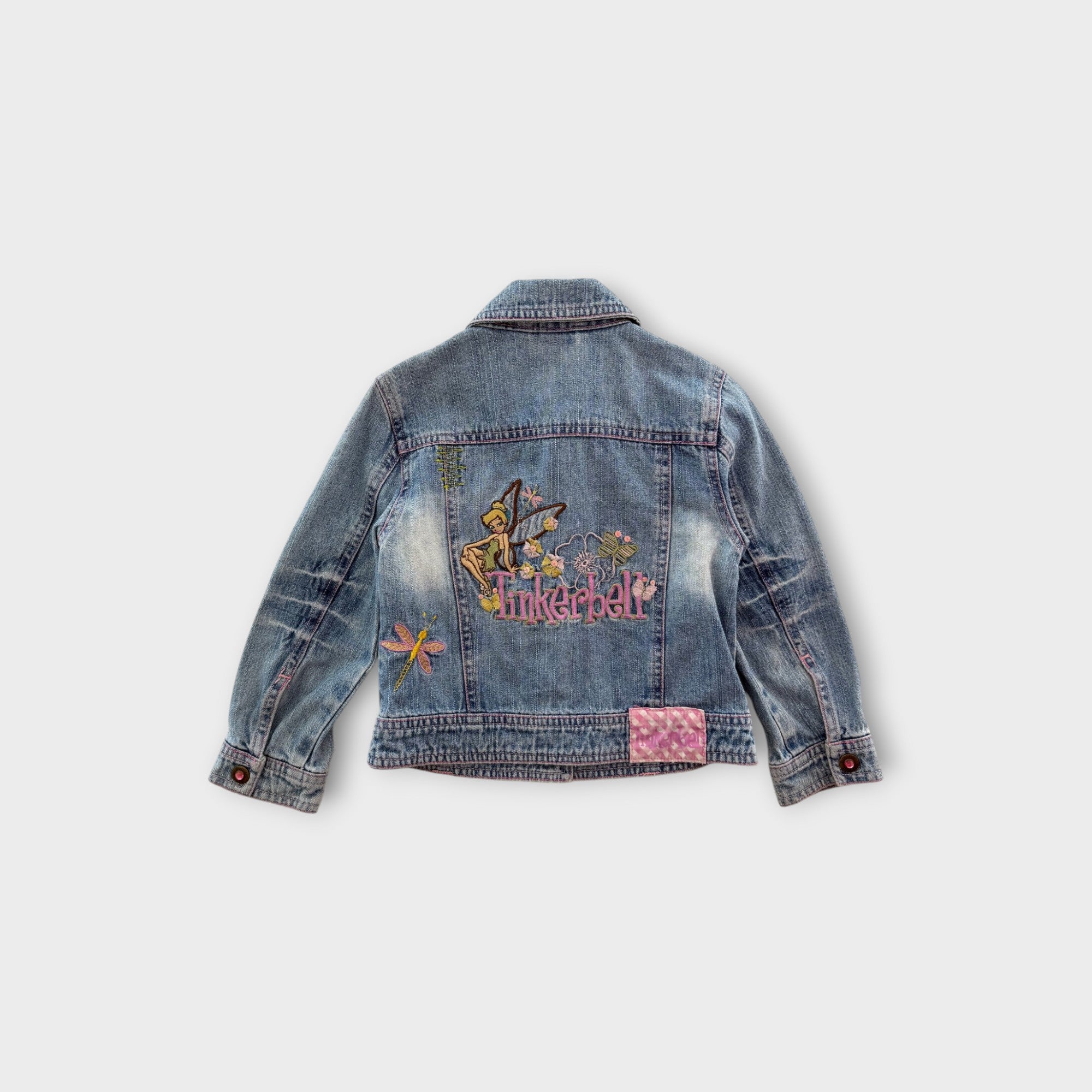 Retro Disney Tinkerbell Denim Jacket, Size 3