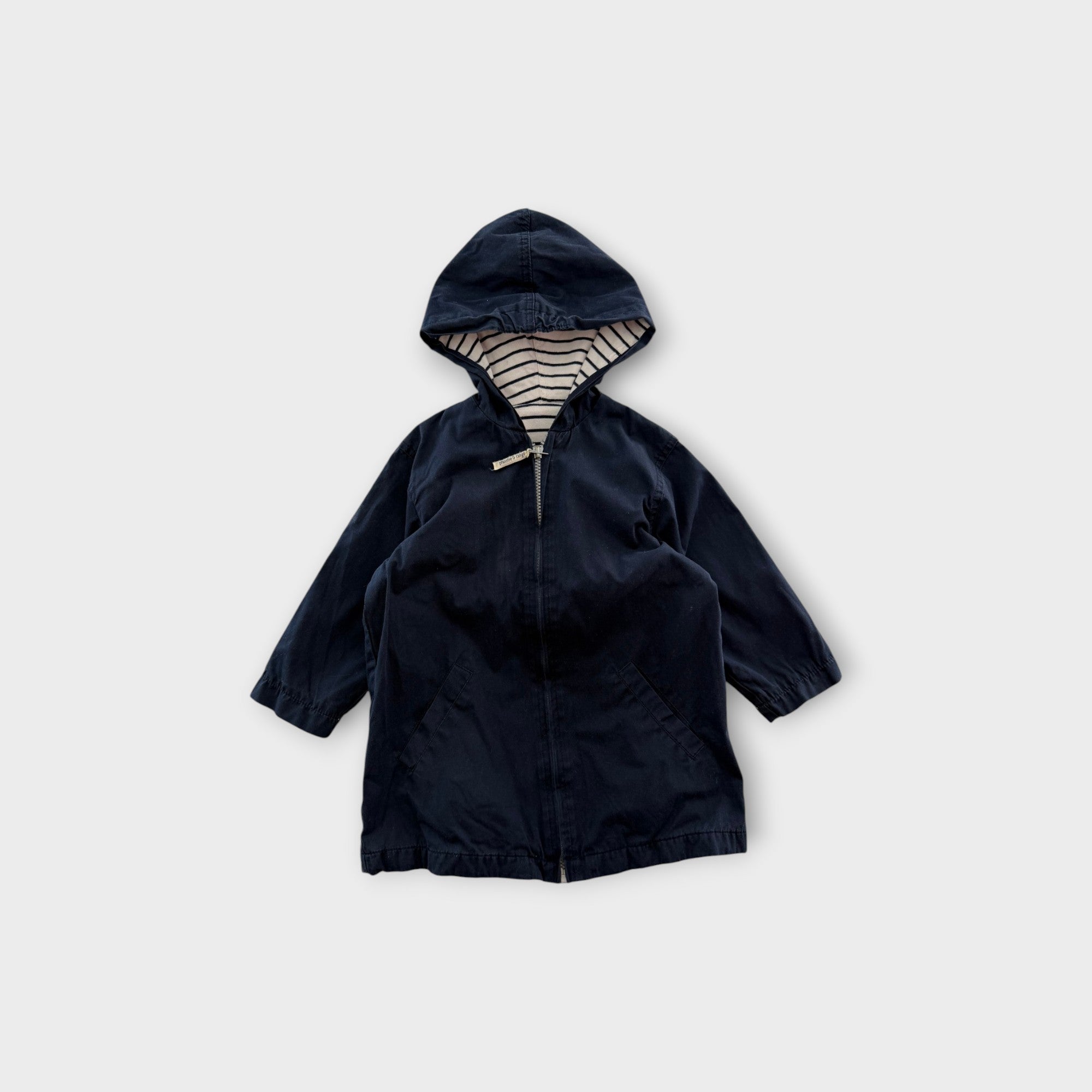 Phoebe & Flloyd Navy Parka, Size 2