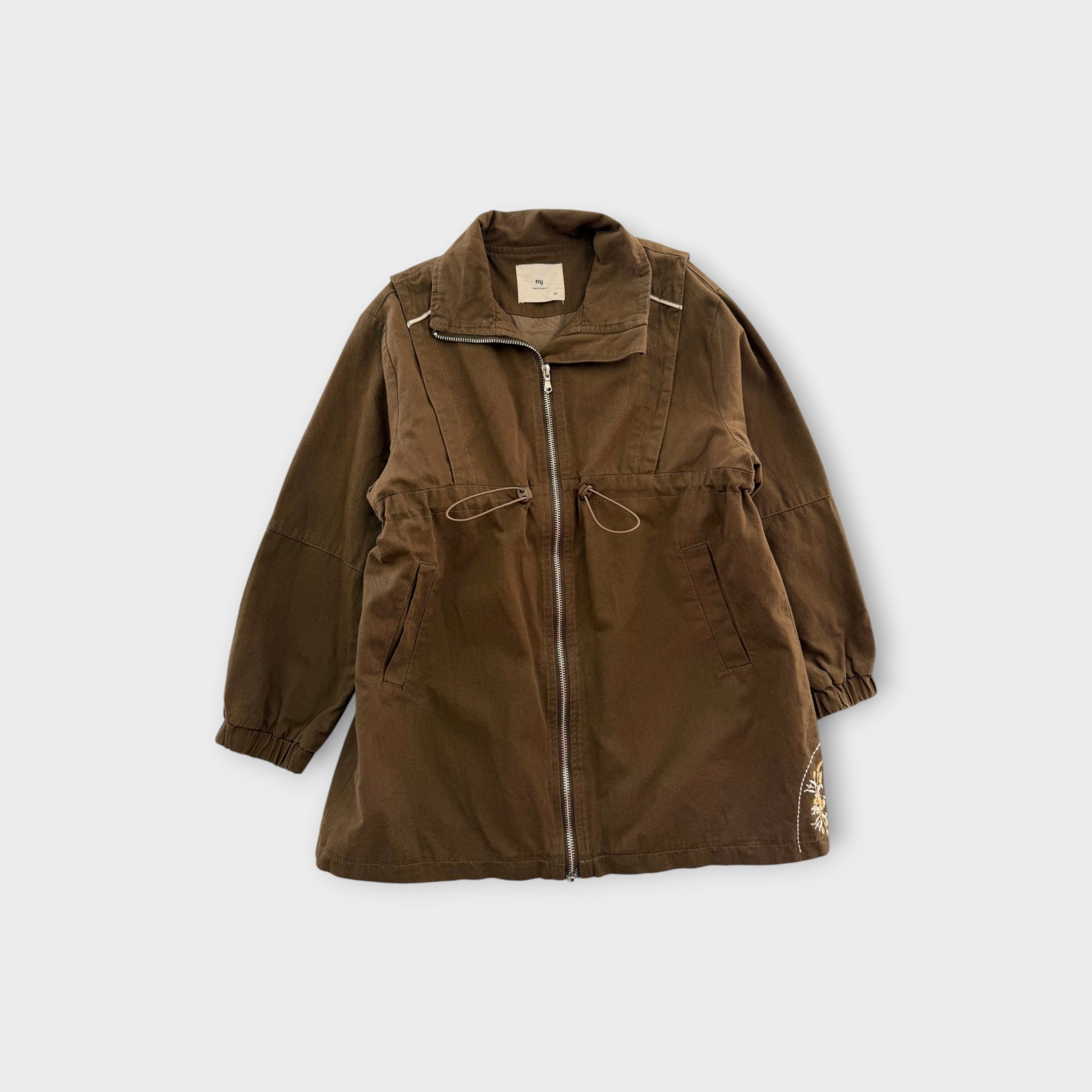 Brown Mac Style Jacket, Size 8-9