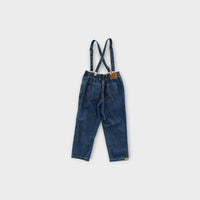Twin Collective Suspender Jeans, Size 6