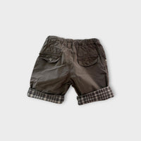 Grey Plaid Trim Shorts, Size 2
