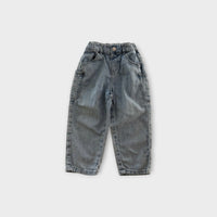 Denim Relaxed Pants, Size 18M
