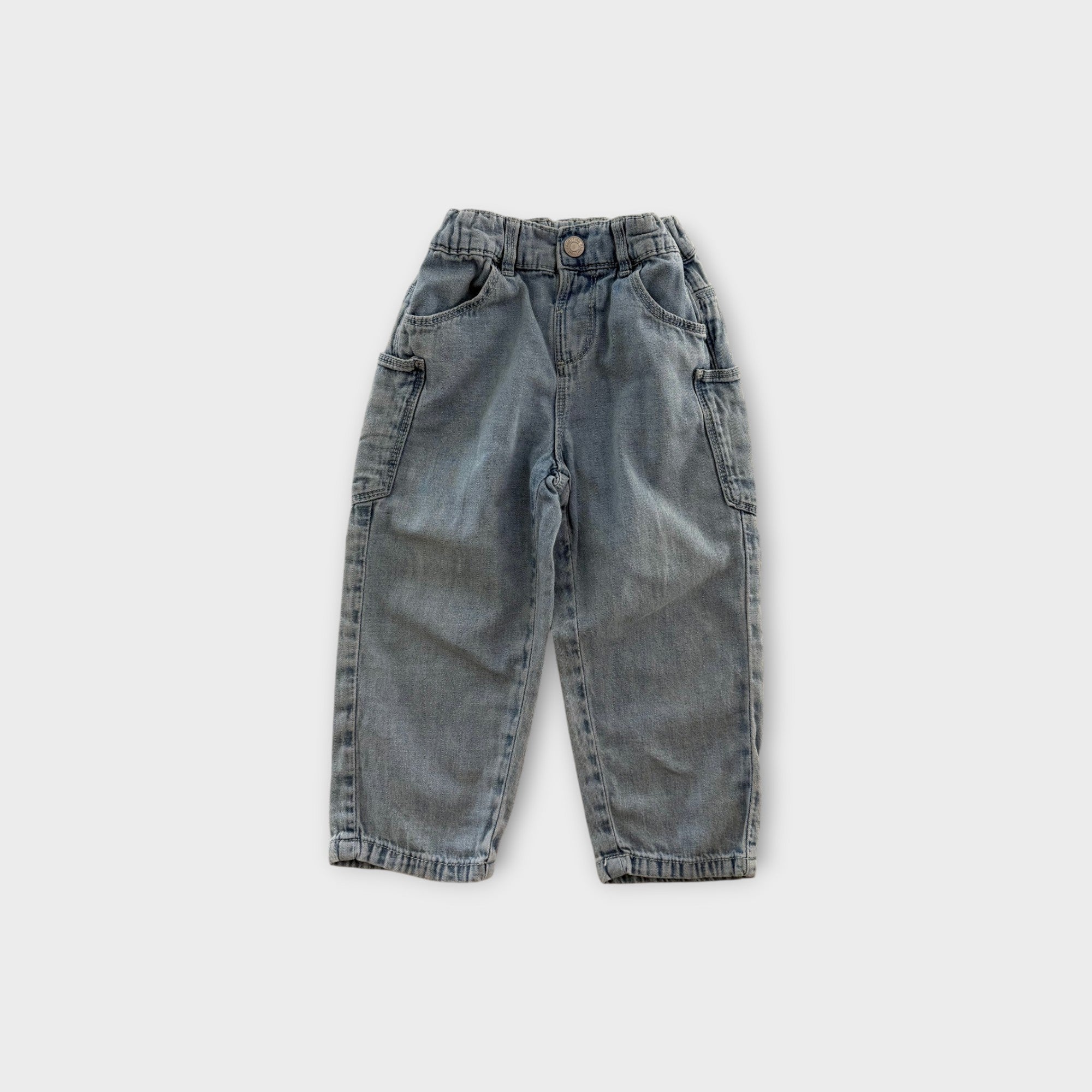 Denim Relaxed Pants, Size 18M