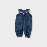 Vintage Denim Balloon Romper, Size 2