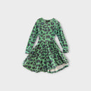 Rock Your Kid Green Animal Print Dress, Size 3