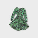 Rock Your Kid Green Animal Print Dress, Size 3