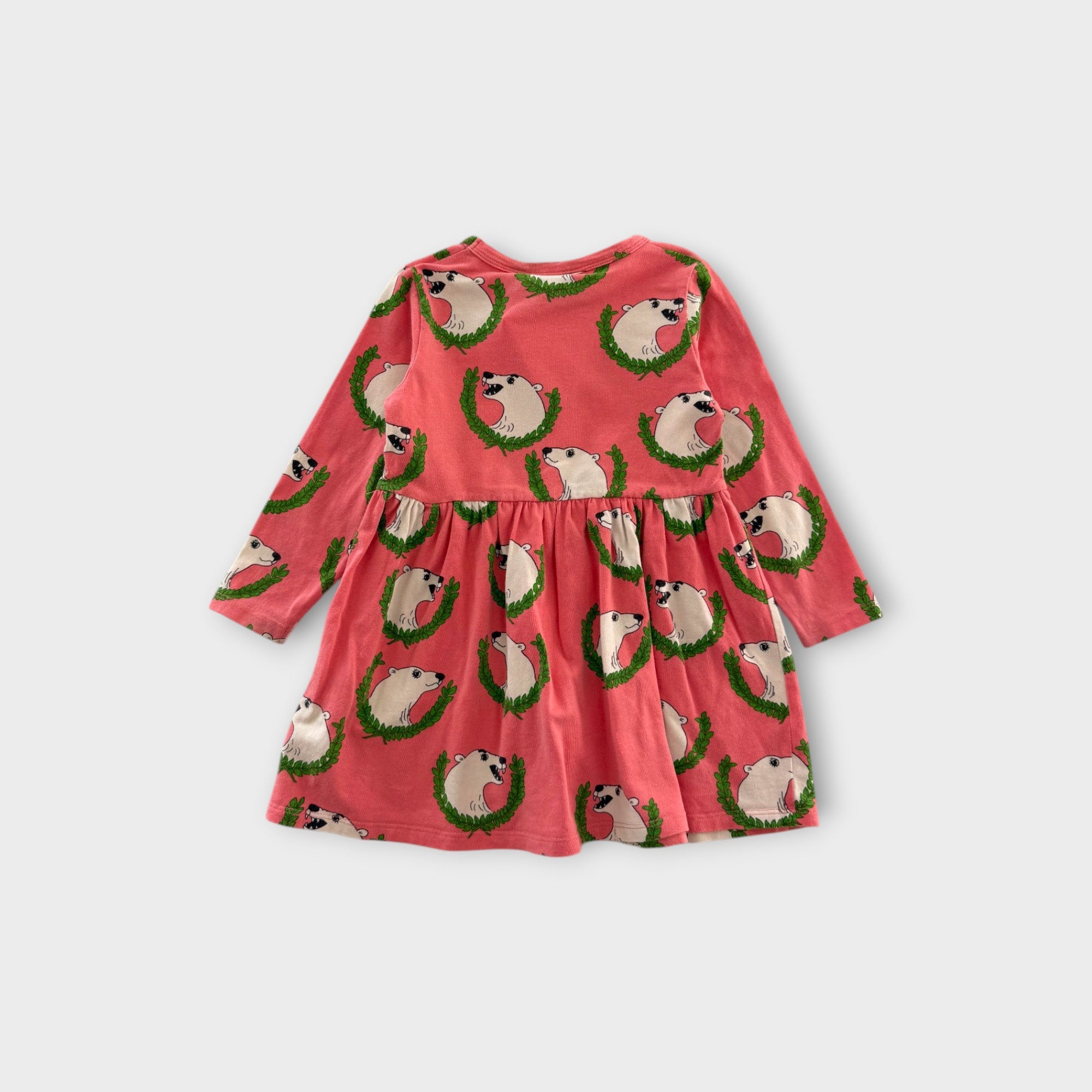 Mini Rodini Polar Bear Dress, Size 2-3