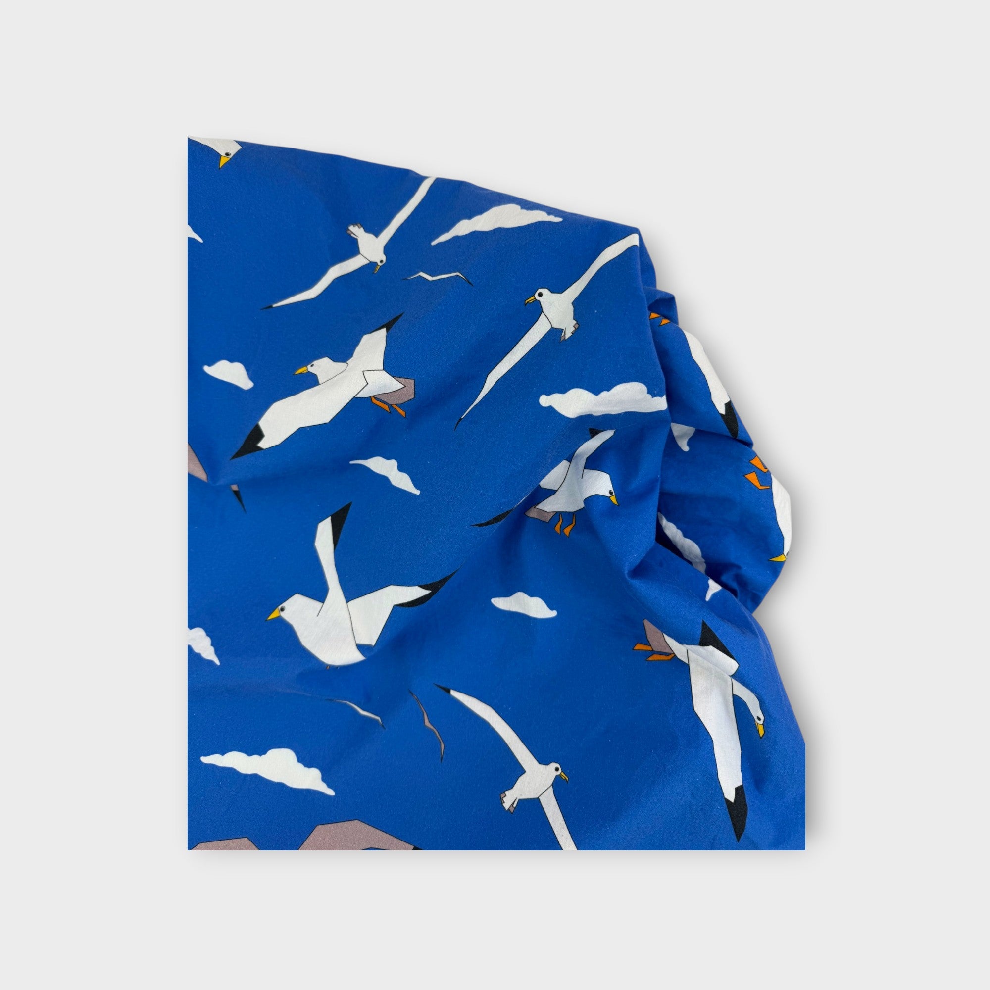 Kip & Co Seagull Fitted Cot Sheet