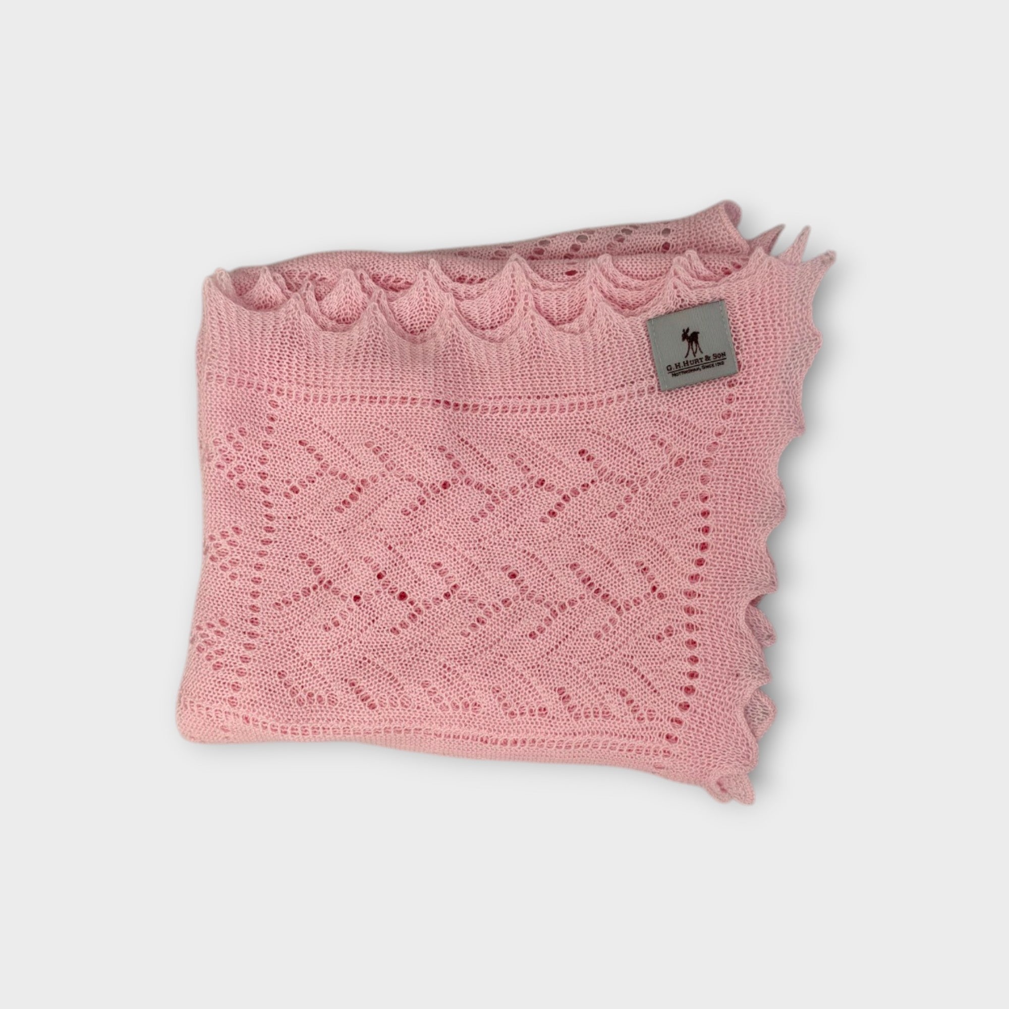 G.H Hunt & Son Pink Heritage Knit Baby Wrap