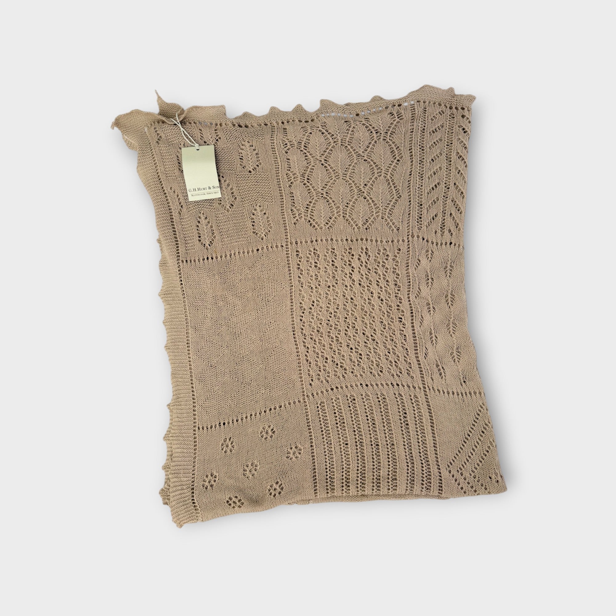 G.H Hunt & Son Beige Heritage Knit Baby Wrap