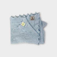 G.H Hunt & Son Blue Heritage Knit Baby Wrap