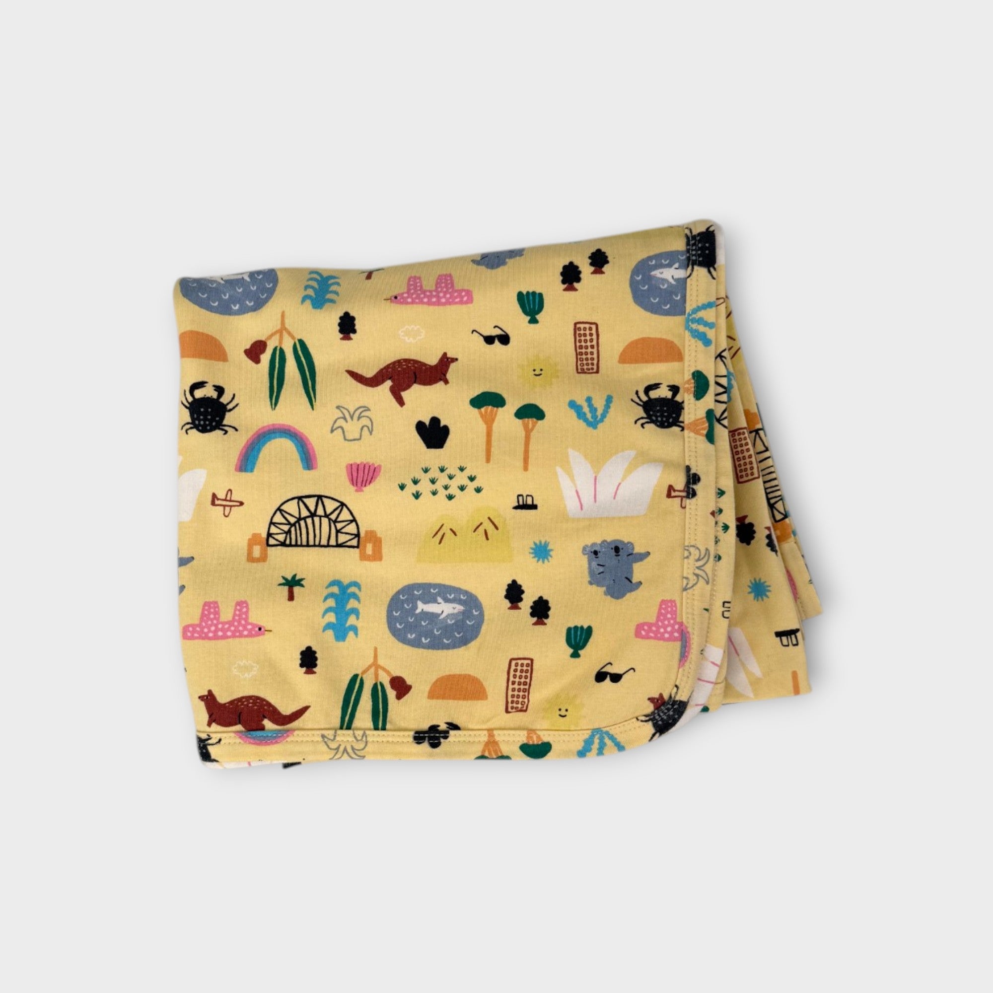 Halycon Nights Aussie Print Swaddle Wrap