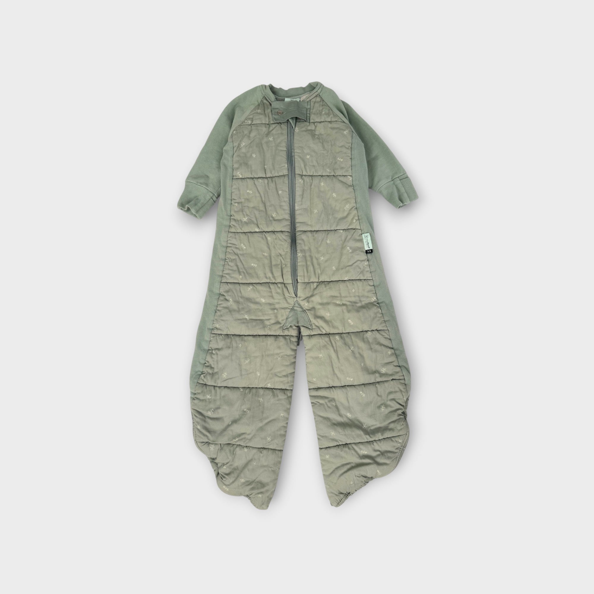 ErgoPouch Green 3.5 Tog Sleep Suit, Size 00-2